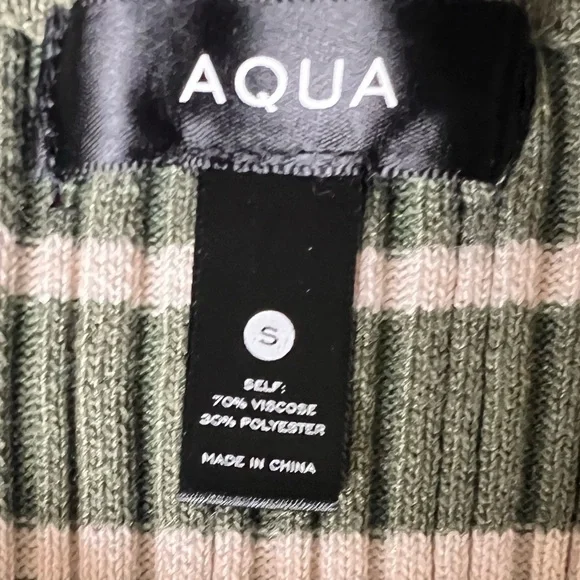 Aqua Striped Olive Green Maxi Dress - Picture 2 of 2